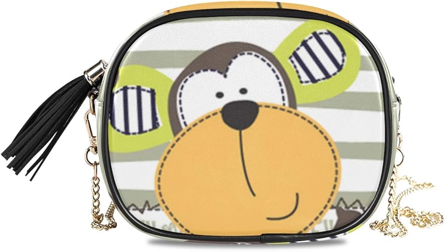 Amazon Niesikkla レディース チェーンバッグ おしゃれ ミニ グ ショルダーバッグ シンプル 合わせやすい 多機能 結婚式 パーティーバッグ かわいい猿の縞模様の背景ベクトルイラスト Niesikkla ショルダーバッグ