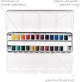 Winsor & Newton Cotman Complete Travel Tin 24 Half Pans Watercolour view 5