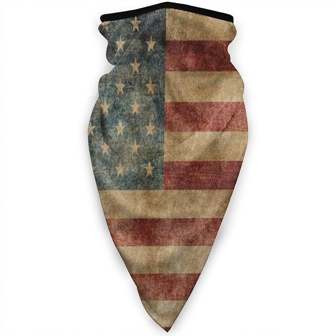 Bandana Vintage American Flag 4th July Independence Day Neck