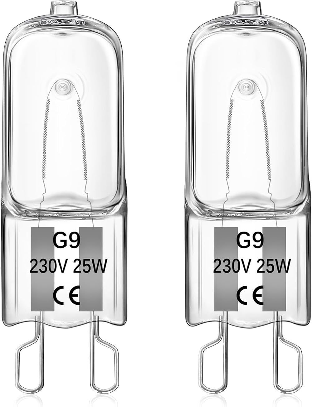 Liuyife G9 25W Halogen Oven Light Bulbs 2700K 260LM Dimmable 2 Pack