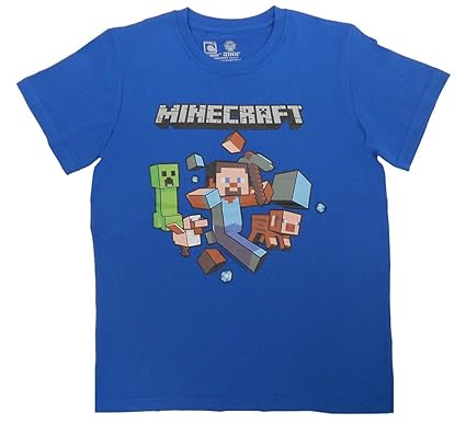 magliette minecraft bambini