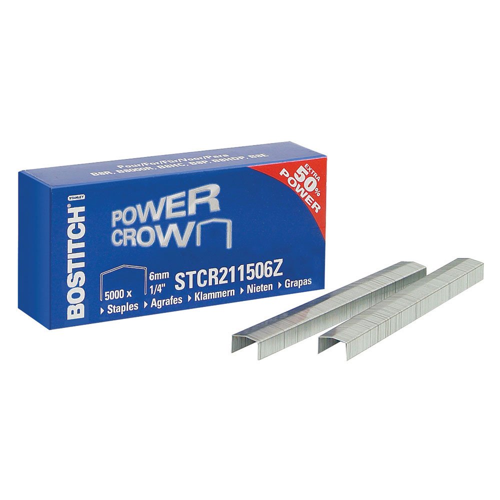 Bostitch STCR211506Z Staples for B8 Flat Clinch / New Gen / Mini / Classic - Quantity per Pack 5000 - Thickness 11 x 6 mm