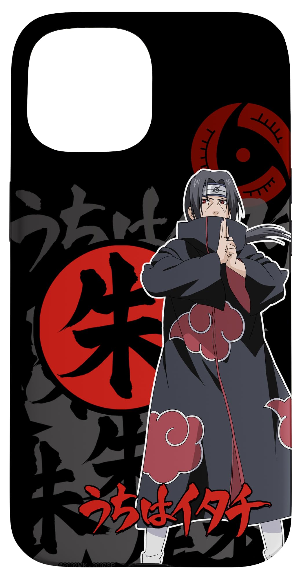 Naruto Shippuden Itachi and Icons Case for iPhone 15