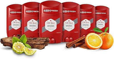Old Spice Original Deodorant Stick Men Aluminium Free 6 x 50ml