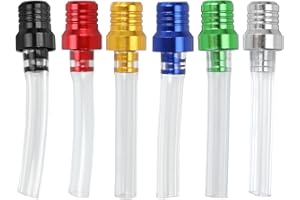 HIAORS 6 Pcs Gas Fuel Tank Cap Valve Vent Breather Hose Tube Compatible with Taotao Coolster 125cc 110cc 90cc 70cc ATV Quad 4 Wheeler Vitacci SSR125 CRF XR Apollo RFZ Pit Dirt Bike Motorcycle Parts