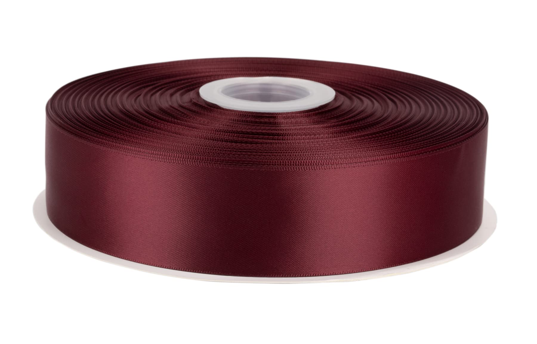 Fondersy 91 Meters Burgundy Double Faced Satin Ribbon - 38mm Width for Wedding, Gift Wrapping, Floral Arrangement and Crafts