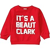 Beautooly Toddler Boy Girl Cute Long Sleeve Holly Jolly Oversized Sweatshirts Infant Newborn Baby Christmas Clothes