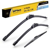5 PLUS Wipers Fits 2010-2015 Hyundai Tucson Windshield Wipers, OEM Quality | 24"+16"+12",Long-Lasting Windshield Wipers,Durable Natural Rubber Blades,Premium All-Weather Performance,Front &amp; Rear Set