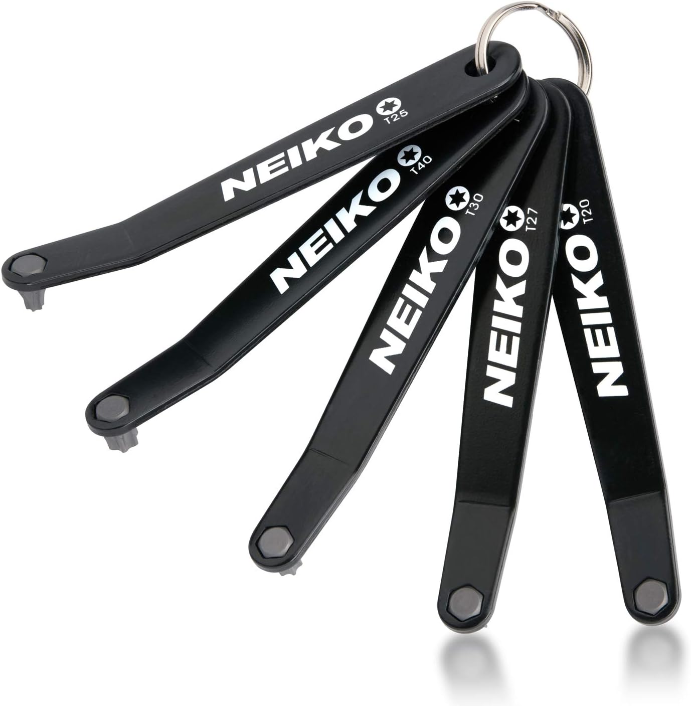 Neiko 01325A Ultra Low Profile Offset Torx Screwdriver Set, 5Piece Heavy Duty S2 Steel