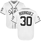 Youth Baseball Jersey 30 Stitched The Sandlot Benny The Jet Rodriguez Movie Boy's Baseball Jersey Gift for Kids