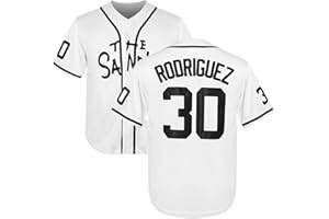 JKNAKN Youth Baseball Jersey 30 Stitched The Sandlot Benny The Jet Rodriguez Movie Boy's Baseball Jersey Gift for Kids