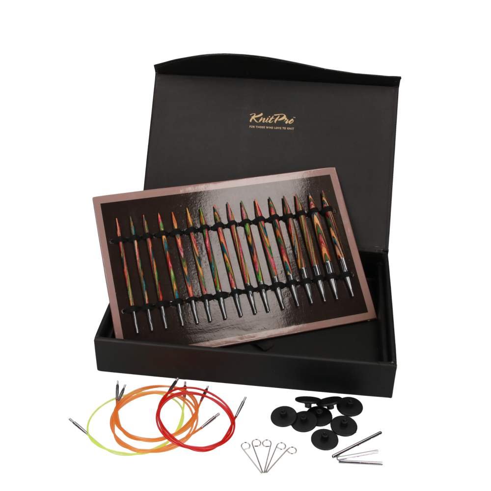 KnitPro Interchangeable Circular Knitting Needles, Wood, Symphony, 27 x 18 x 4 cm