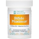 The Gut Institute Bifido Maximus Ultra High Potency Probiotics for Women and Men - Bifidobacterium longum 100 Billion CFUs - 28 ct - 7 Strains - No Histamines - No Refrigeration Needed - Made in USA