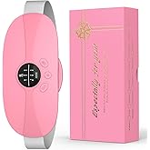 BAMCOO Portable Heating Pad, 5s Fast Heating, 3 Heat Levels and 3 Massage Modes, Heating Pad for Period Cramps for Women and Girls(Pink)