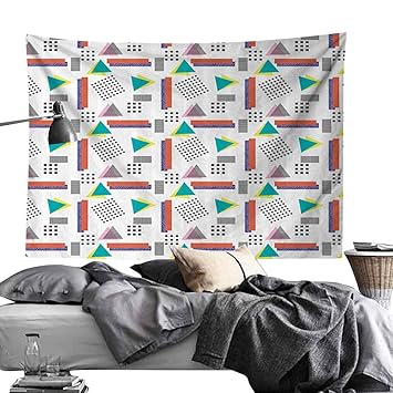 Amazon Com Tapestry 90s Decorations Memphis Style Geometric