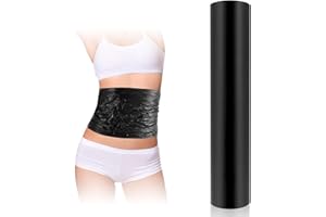 100 Meters Black Osmotic Plastic Body Wrap Roll, 30 cm Wide Permeable Roll, Exercise and Sweat Enhancer Fat Loss Sports Body 