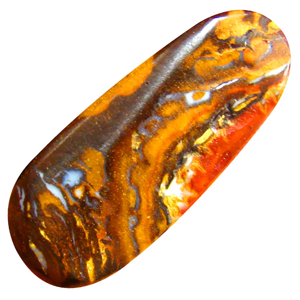 5.40 ct Fancy Shape (20 x 9 mm) Multi Color Australian Koroit Boulder Opal Natural Loose Gemstone