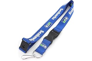 AMINCO NFL Throwback Lanyard - Safety Breakaway Neck Lanyard - ID Badge Holder