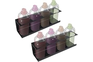 RealPlus 2 Pack Aerosol Spray Can Holder Rack Organizer, 4-Can Spray Bottle Holder Heavy Duty Steel Wall Mounted for Garage a