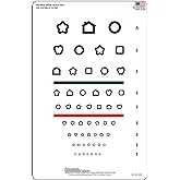 Precision Vision Kids Red and Green Stripe Eye Chart Test