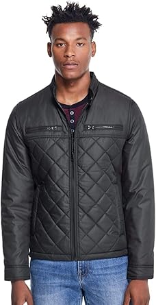 guess leather bomber jacket mens