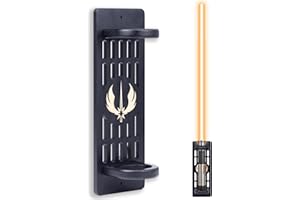 DigNew Wooden Lightsaber Stand Display,Lightsaber Holder Wall Mount,Suit for Katana,Sword,Light Saber,Ideal Gift for Lightsaber Collector