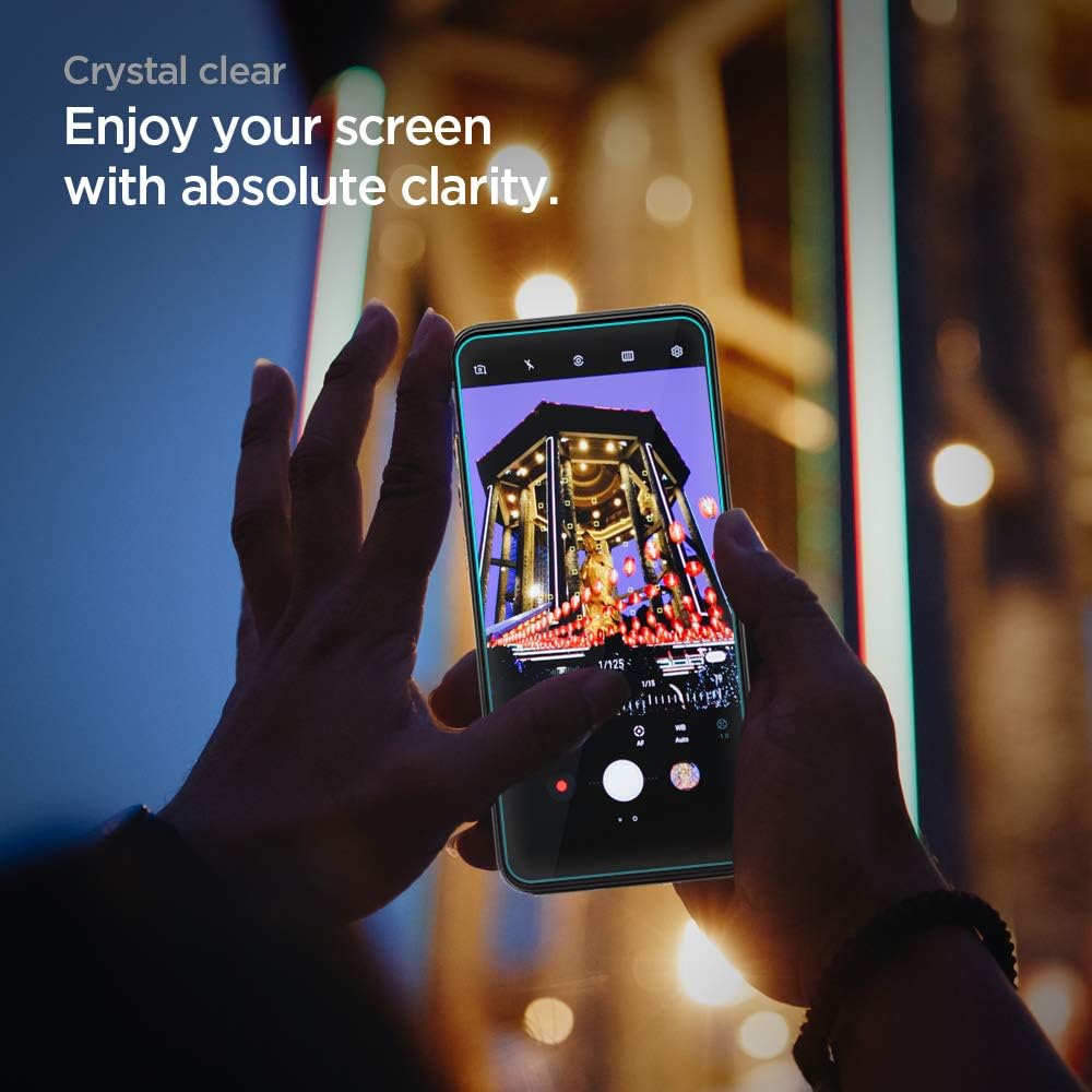 Spigen Tempered Glass Screen Protector [Glas.tR AlignMaster] Designed for Pixel 4a - 2 Pack/Case Friendly