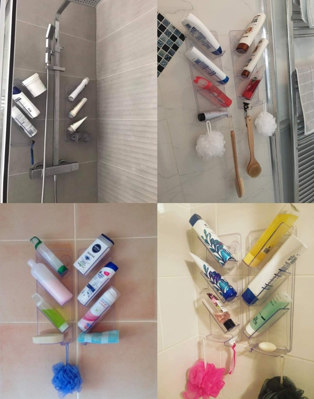 pic Shower Gel Holder Dragons Den screws rust proof easy clean home kitchen