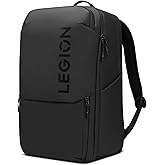 Lenovo Legion Gaming Laptop Backpack GB800, 21L Capacity, Fits 17-inch Laptops, Water Resistant, Three Main Compartments & 19 Specialiized Pockets, Black