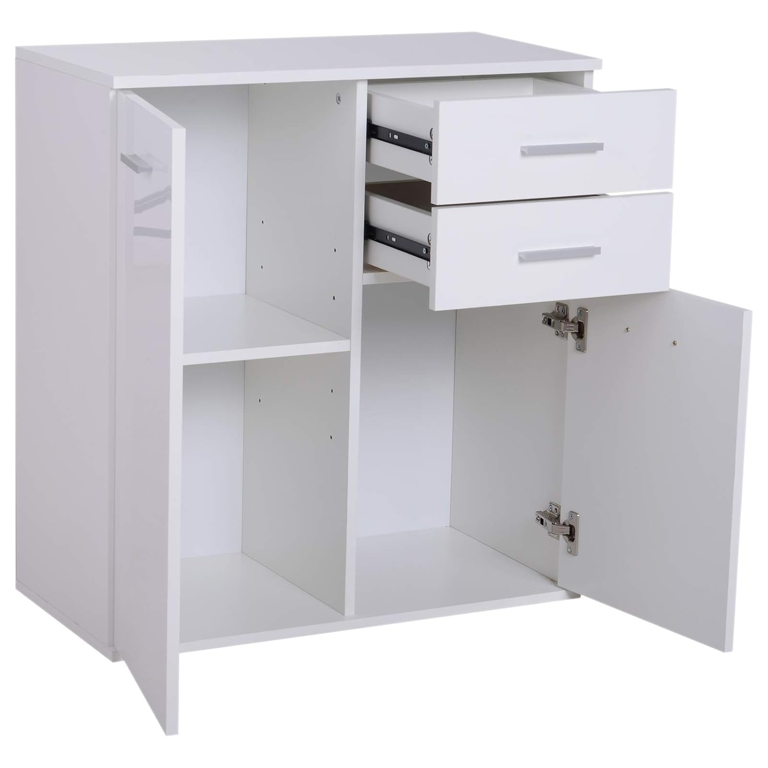 HOMCOM Armario Gabinete Mueble Organizador De Almacenaje Multiusos De