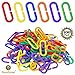 Plastic Chain Links (100 pc) – Lightweight & Durable DIY Pet Toy for Parakeets, Rats & Sugar Gliders – Variety Pack of 6 Vibrant Colors – Interchangeable C-Clip Hooks Great for Classroom or Playroomthumb 1