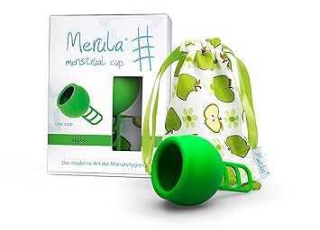 Merula Cup apple (grün) - One size Menstruationstasse aus medizinischem Silikon