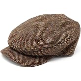 Hanna Hats Traditional Tweed Wool Daithi Cap Tweed 100% Made in Ireland