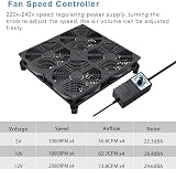 GDSTIME 4 x 120mm Cooling Fan 12V AC/DC Speed Controller for Router PC view 5