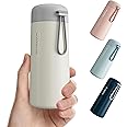 8 oz Water Bottles Made of 304 Stainless Steel, Small Water Bottles Double Wall Vacuum Insulation for Hot&Cold Drinks, Thermos for Hot Drinks with Carry Handle - 100% Leakproof(Beige)