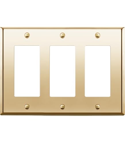 Placa De Pared Amerelle Daltry 3 Palancas – Metal Fundido Latón Satinado (98TTTSB)