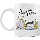 Lbanasd Funny Coffee Swiftea Album Coffee Mug Gift for Singer Fans Womens Girls 11oz White Double Sided Mug