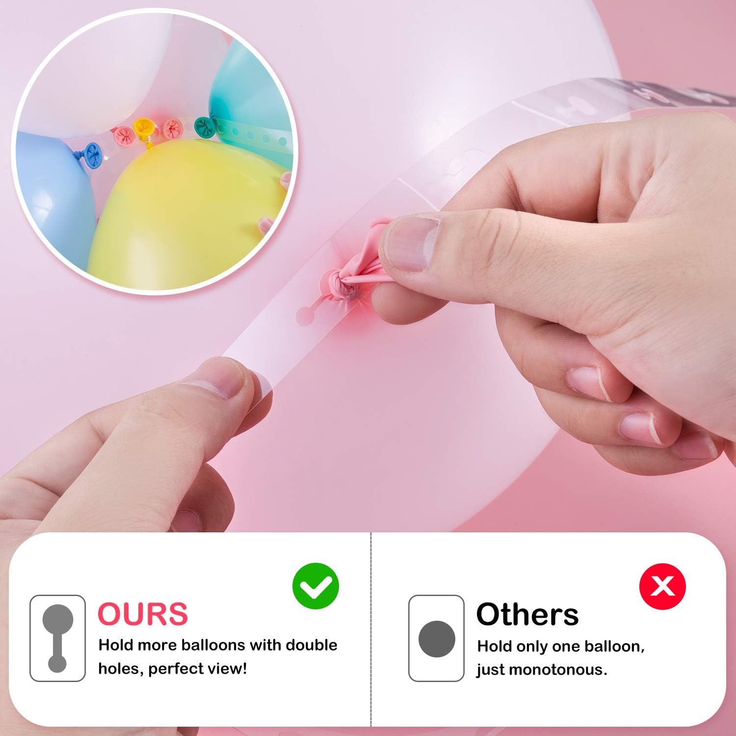 Upgraded Balloon Arch kit and Balloon Garland Kit,300 Super Adhesive 50 Feet Stronger Balloon Garland Strips 2 Balloon Tie Tools for Ballon Arch Kits Suitable for Birthday Wedding Party: Health & Personal Care