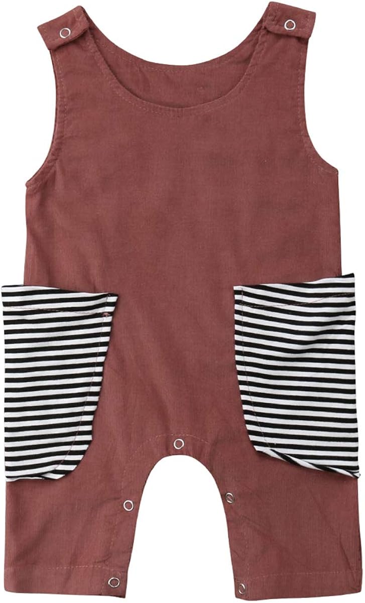 Newborn Kid Baby Boy Girls Print Sleeveless Romper Jumpsuit Outfits Summer Clothes