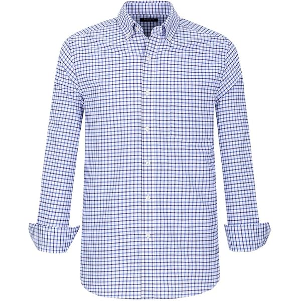 Amazon.com: Stafford Regular Travel Oxford Mens Button Down Collar Long  Sleeve Wrinkle Free Stretch Dress Shirt (Blue Garden, 15.5/32-33) :  Clothing, Shoes & Jewelry