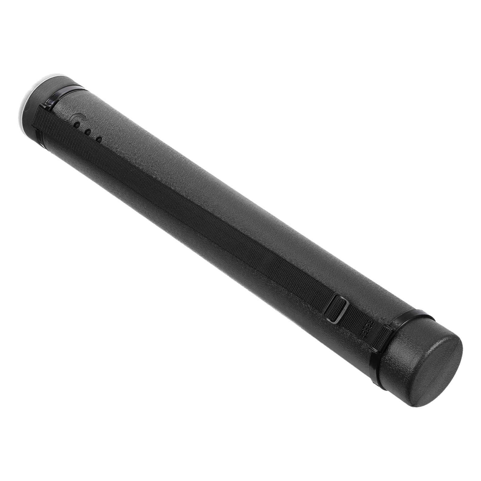 PATIKIL Extendable Poster Tubes with Strap, Expand from 24.8" to 42.5" Art Document Storage Carry Tubes for Blueprints Drawings Art, Black