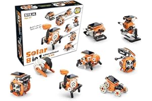 8 in 1 Solar Educational Robot Kit - CIC Kits | DIY SolarBots Toys | Educational STEM Solar Robot Toys for Kids & Teens | Bil