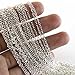 Wholesale 12 PCS Silver Plated Brass Flat Cable Chains Bulk for Jewelry Making 18-30 inches (18 Inch(2MM))