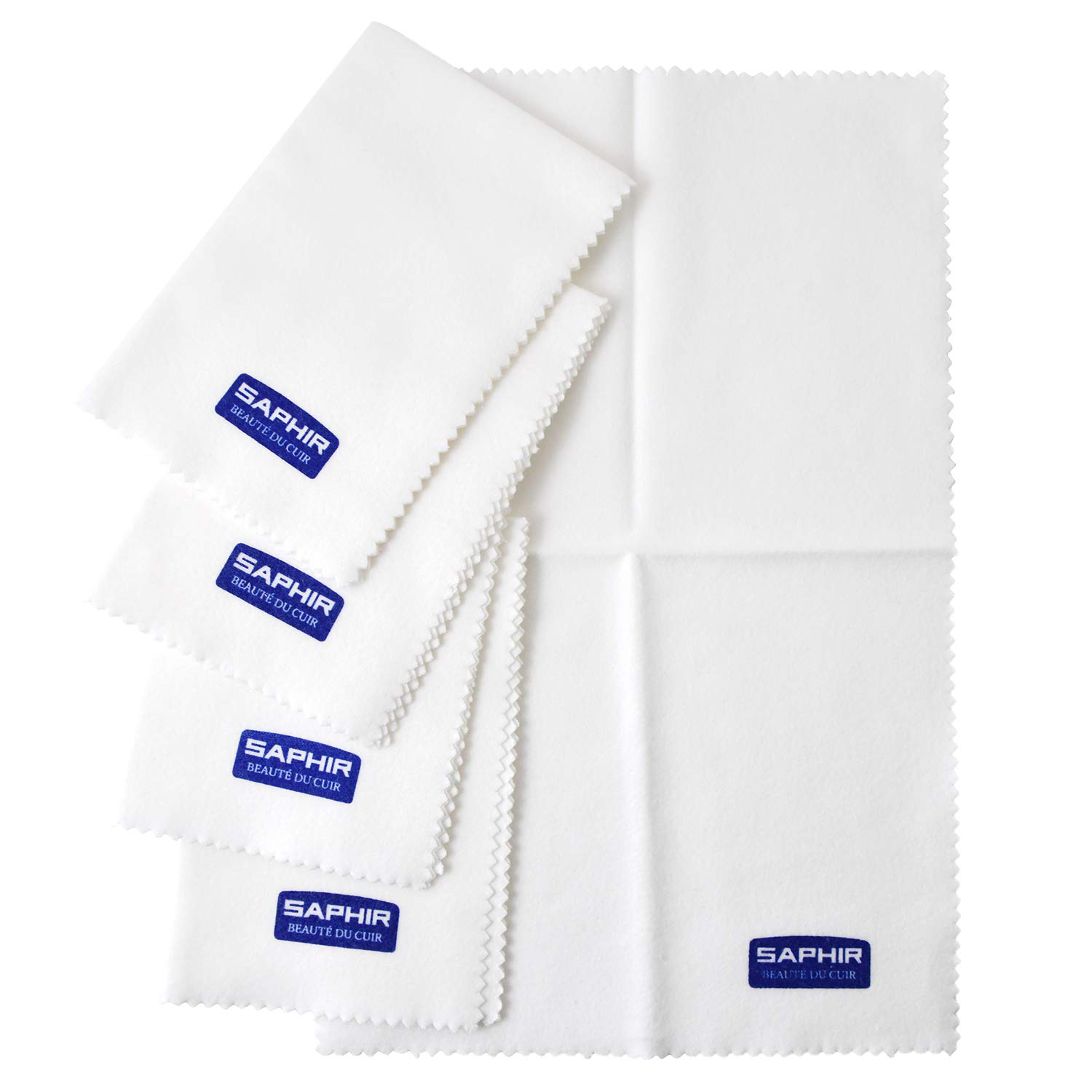 [サフィール] 靴磨きクロス 大容量 5枚入り コットン ポリッシングクロス 綿 ネル生地 靴磨き 革製品 革靴 お手入れ シューケア 汚れ落とし 仕上げ リムーバークロス商品画像