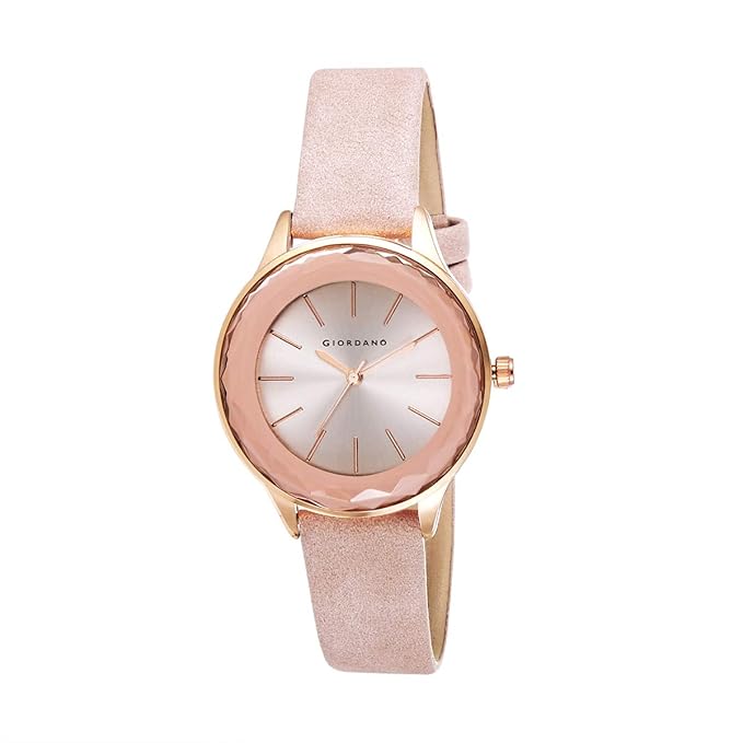 Giordano Analog Rose Gold Dial Women's Watch-C2120-22