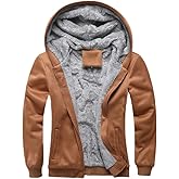 JiangWu Womens Fashion Fleece Sherpa Lined Hooded Coat Winter Thicken Warm Jacket