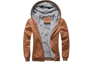 JiangWu Womens Fashion Fleece Sherpa Lined Hooded Coat Winter Thicken Warm Jacket
