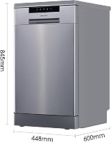 Hisense HS523E15XUK Slimline Dishwasher 10 Place Free Standing Stainless Steel view 2