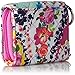 Vera Bradley Women's Cotton Card Case Wallet With RFID Protection, Wildflower Paisley, One Size