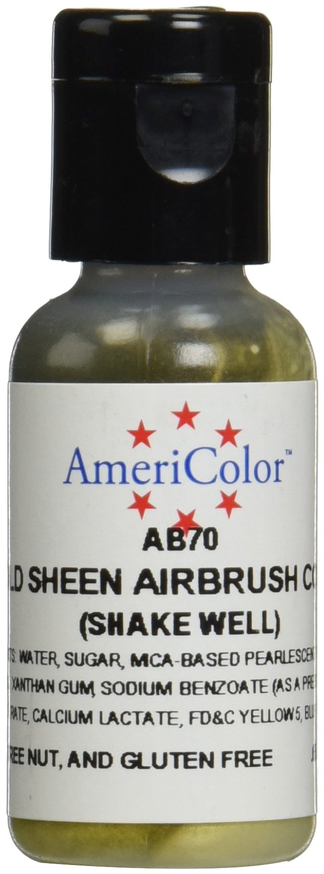 Americolor Amerimist Edible Paint & Airbrush Colour - Gold Sheen - .65 Oz 11 61Dyg4A7oJL